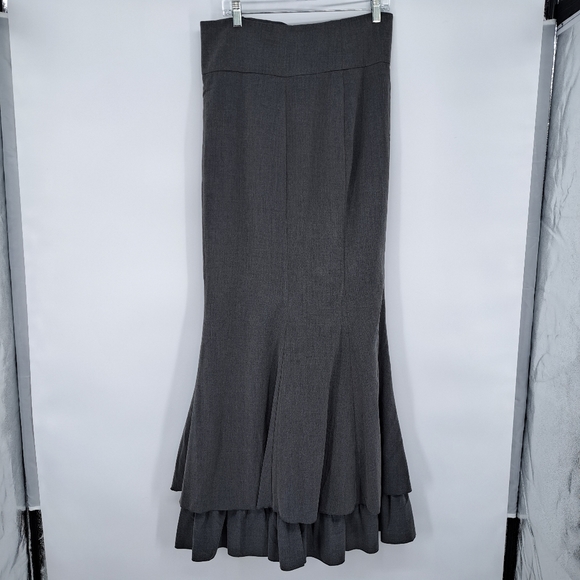 Vivien Fishtail Victorian Steampunk Mermaid Ruffle Corset Lace Skirt - Picture 5 of 7